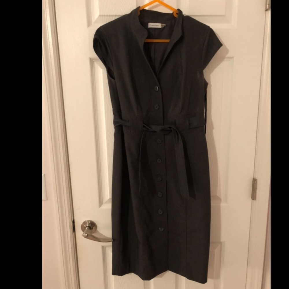 Calvin Klein trench coat dress